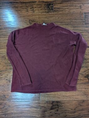 Armedangels Burgandy Long Sleeve Top Size Medium